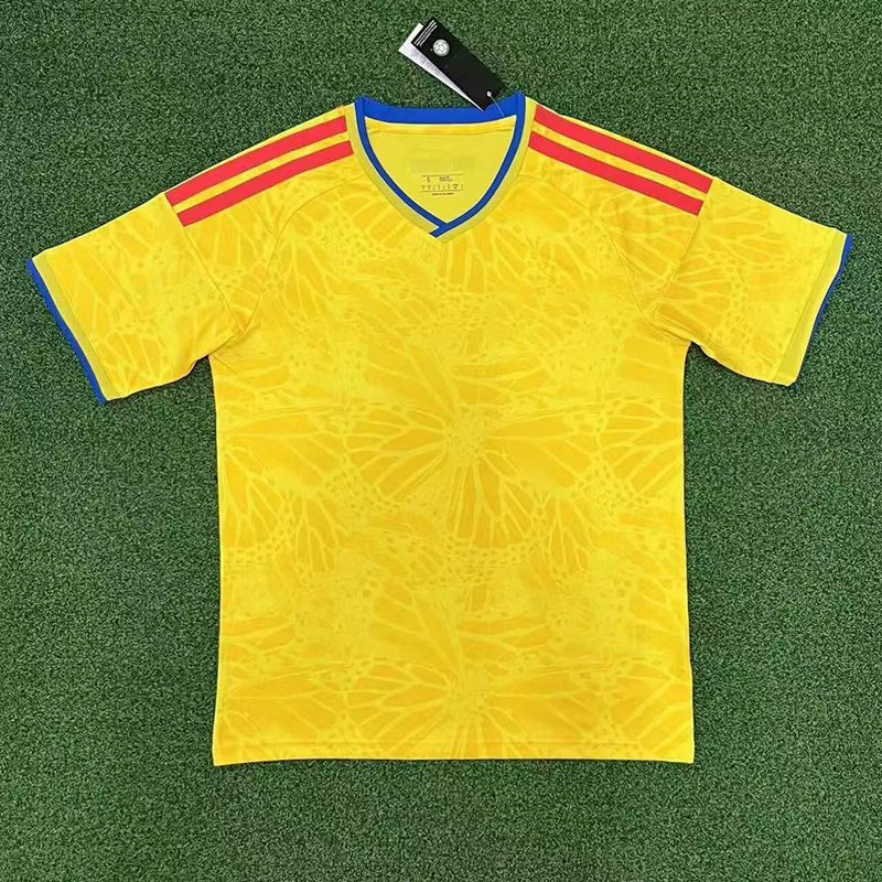 2026 Camisa de Futebol Tailândia Casa Colômbia Premium Respirável Personalizada Sublimação Roupas Esportivas Conjunto Agasalho Fabricação de Roupas Guangzhou para Homens