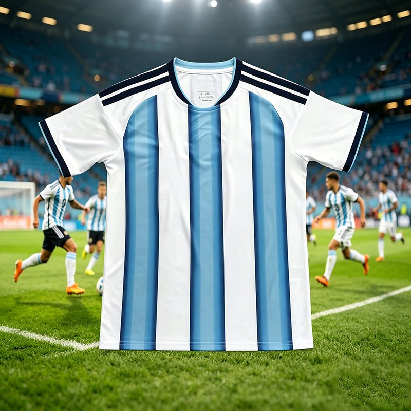 Conjunto de Camisetas Personalizadas de Alta Qualidade da Argentina para Atacado Camisa de Futebol Camisa de Futebol Thai 2026