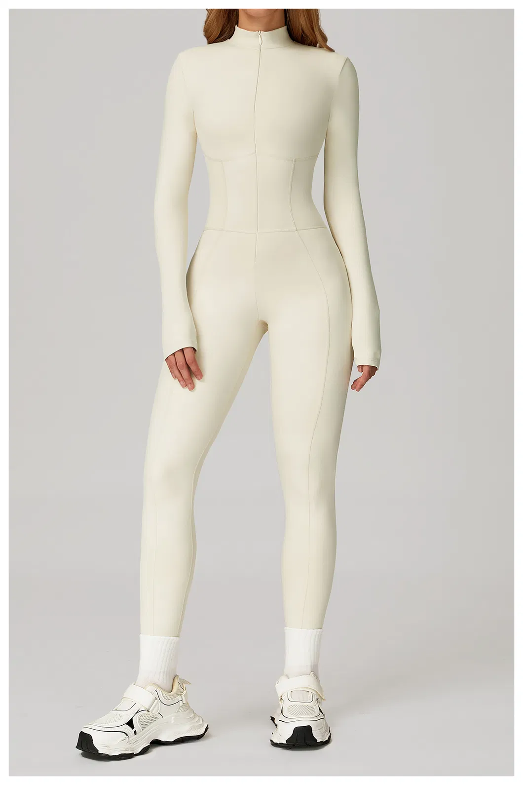 Conjunto de Ioga Feminino de Alta Elasticidade em Estilo Moderno, Roupas Multifuncionais para Corrida e Moda Fitness