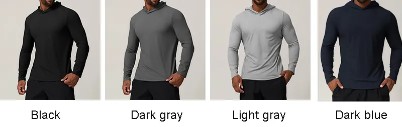 Camisetas de moletom com capuz casuais masculinas