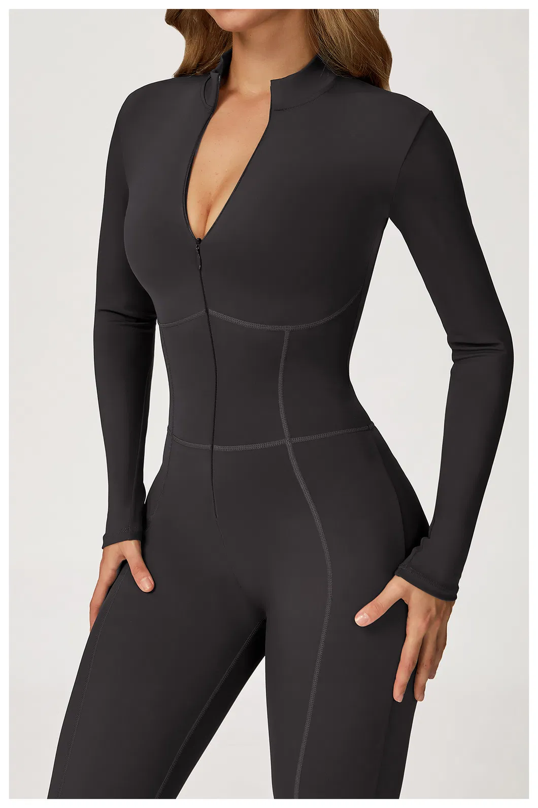 Conjunto de Ioga Feminino de Alta Elasticidade em Estilo Moderno, Roupas Multifuncionais para Corrida e Moda Fitness