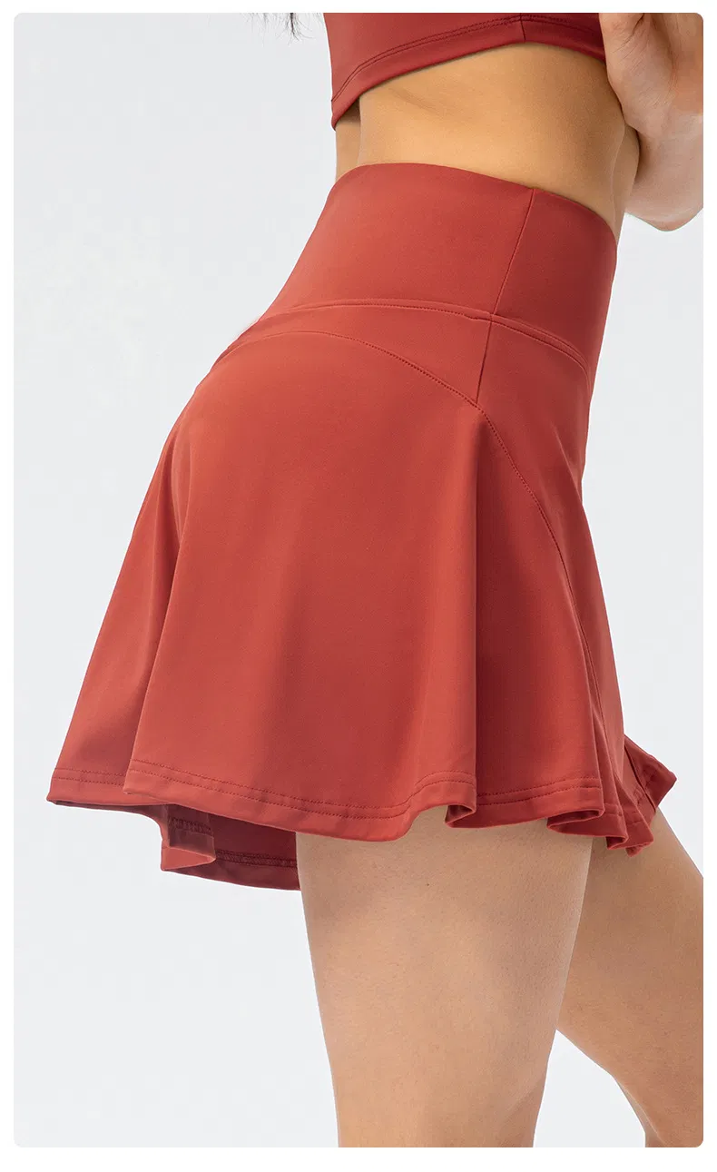 Vestido de Tênis Confortável em Movimento Roupas Esportivas 2 em 1 Saias de Tênis Roupas de Yoga
