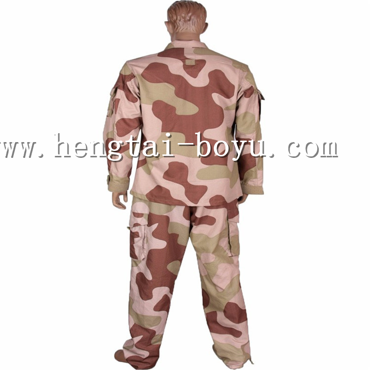 Conjunto de Roupa Tática Camuflada de Manga Longa, Respirável e Antidesbotável para Treinamento, Caminhadas e Trabalho