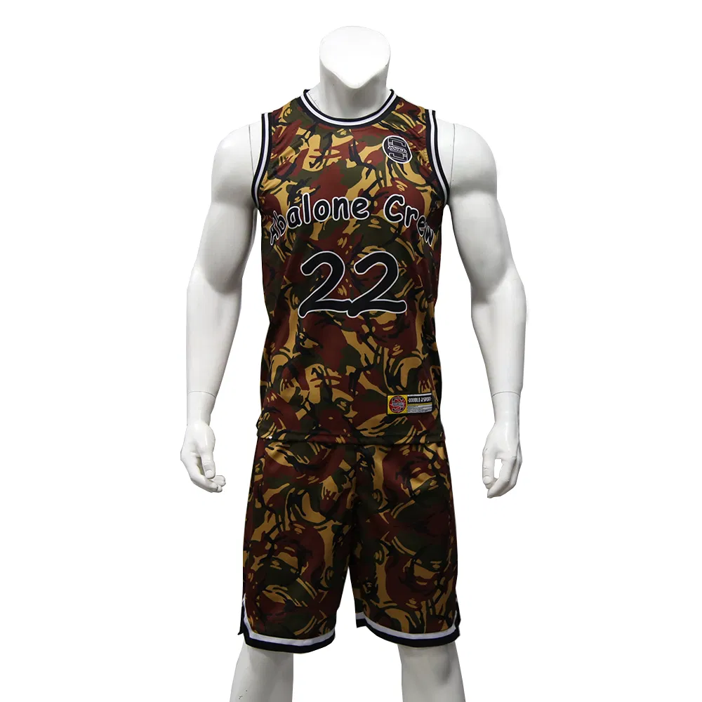 Healong Total Sublimação Roupas Esportivas Atacado Camiseta Esportiva Equipe Basquete Vestuário Personalizado Uniforme Masculino de Basquete