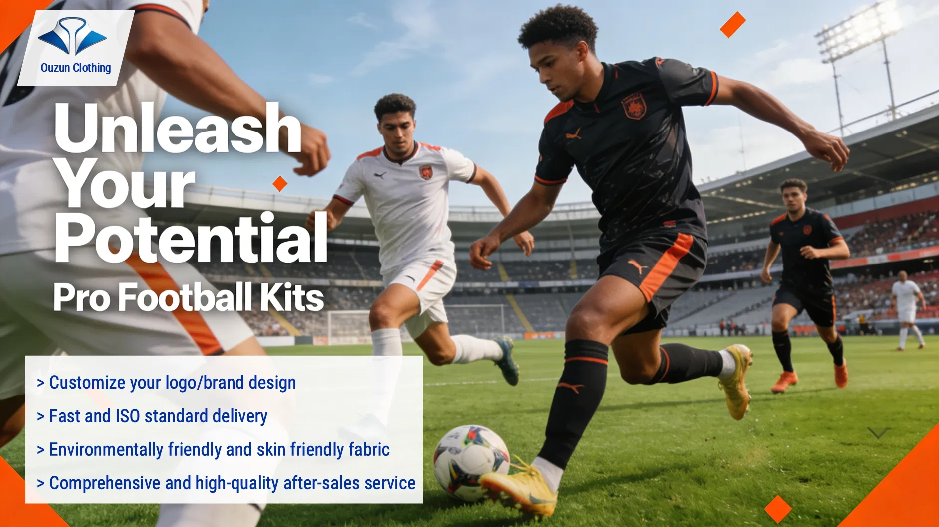 Conjunto de Roupas Esportivas Masculinas de Futebol Profissional com Gráficos Sublimados e Impressão Personalizada