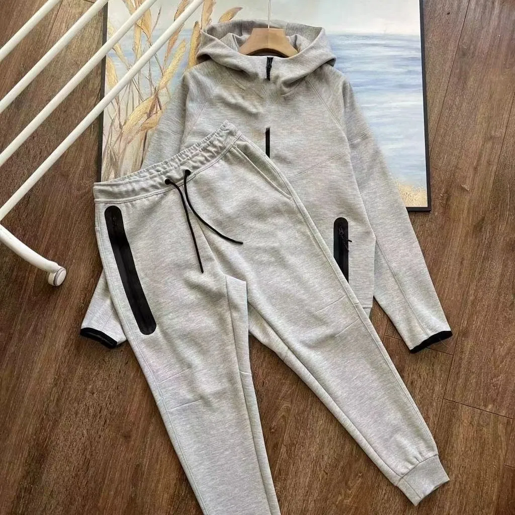 Novos Calças Casuais de Esporte Coleção de Moletom com Capuz Estampado para Primavera e Outono