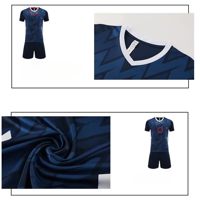 Conjunto de Roupas Esportivas Masculinas de Futebol Profissional