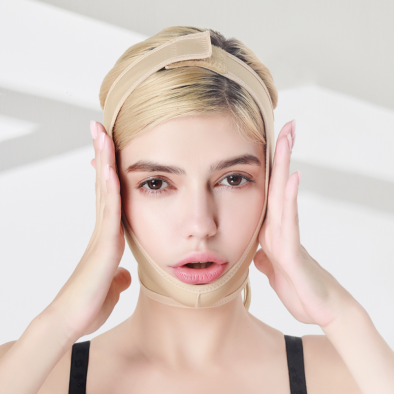Melhor Cinta de Compressão para Recuperação Pós-Cirurgia de Lifting Facial com Fios, Faixa Facial Modeladora, Correção Elástica, Roupas de Compressão Slimming