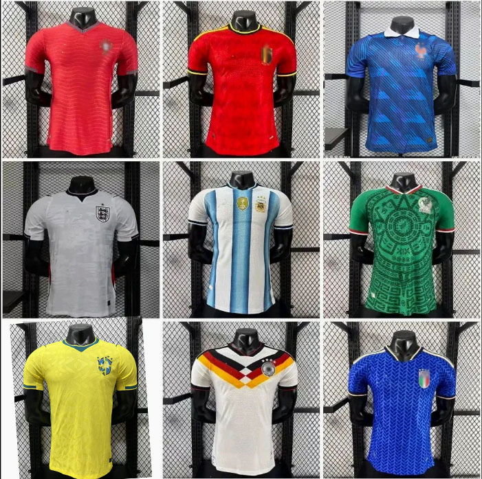 2026 Camisa da Seleção Nacional Portugal Camisa Espanha Camisa de Futebol Inglaterra Uniforme de Futebol