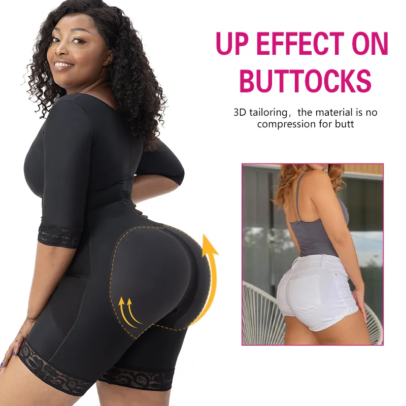 Fajã de Compressão Alta para Mulheres Pós-Operatório de Liposução One Piece
