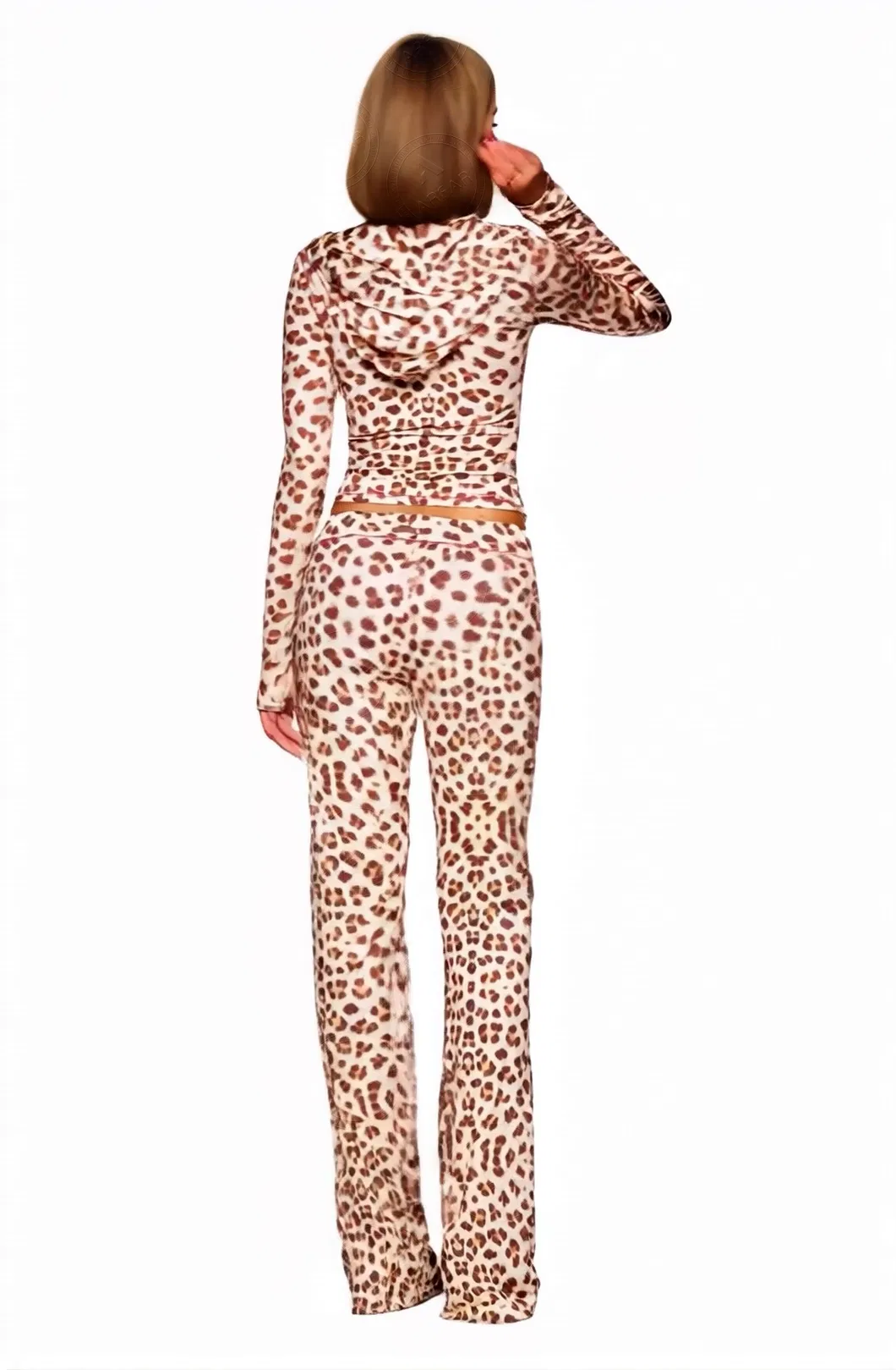 Caimento da Calça Flare Estampada