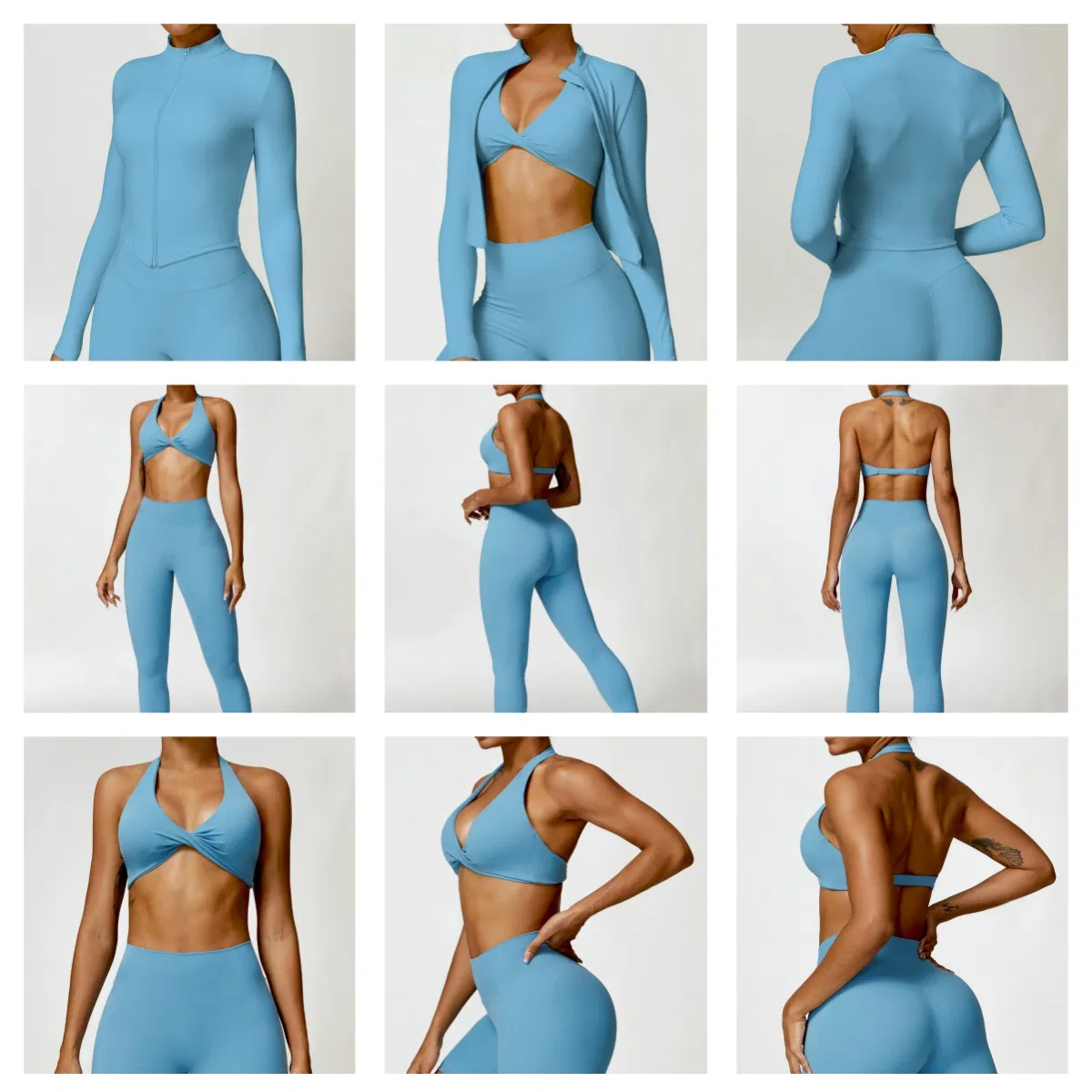 Conjunto de Roupas Ativas Casuais para Academia