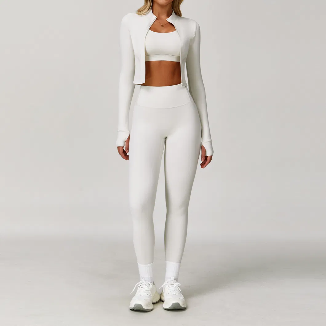 Conjunto de Leggings e Sutiã Esportivo Feminino para Academia, Roupa Casual para Exercícios