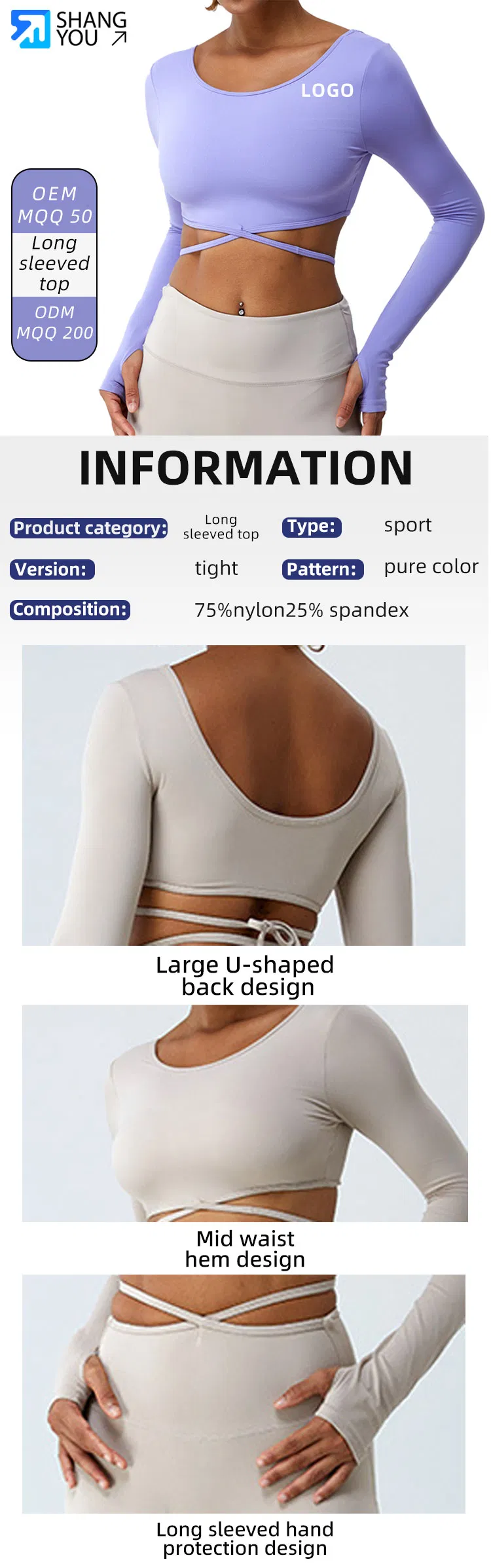 Novo Top de Yoga de Manga Longa com Cinto Fino para Mulheres, Camiseta Esportiva Respirável para Corrida, Roupas de Fitness Justas