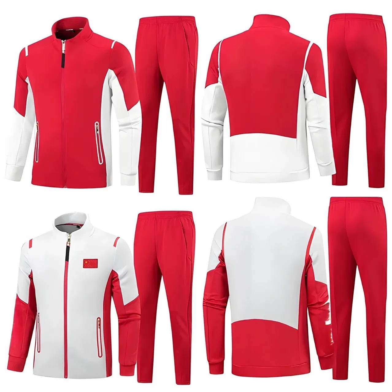 Conjunto de Treino de Manga Longa Direto da Fábrica para Atletas, Roupa de Treinamento, Uniforme de Classe de Educação Física, Uniforme Escolar
