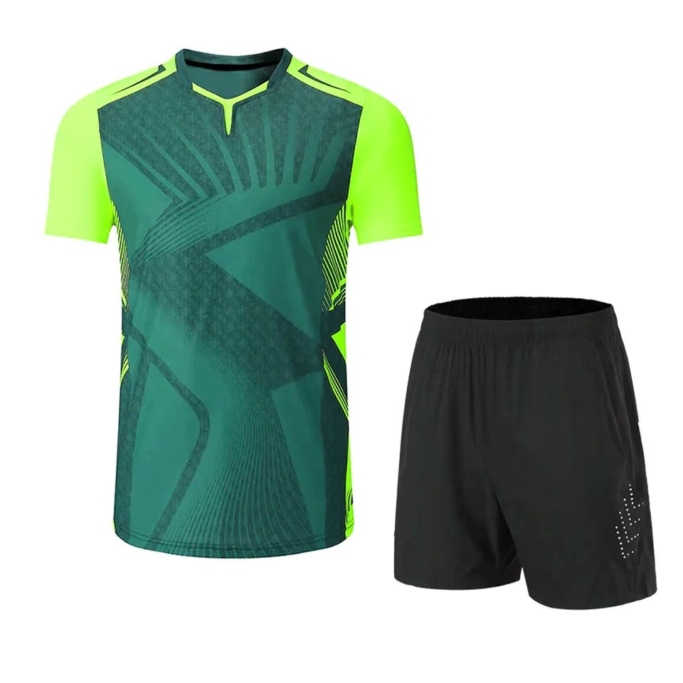 Uniformes da Equipe de Tênis Masculino Roupas Esportivas Confortáveis Traje de Badminton