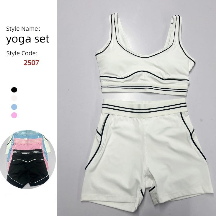 Conjunto de Roupas de Atividade Física para Mulheres com Cintura Alta, Personalizado 2, para Pilates, Yoga e Academia