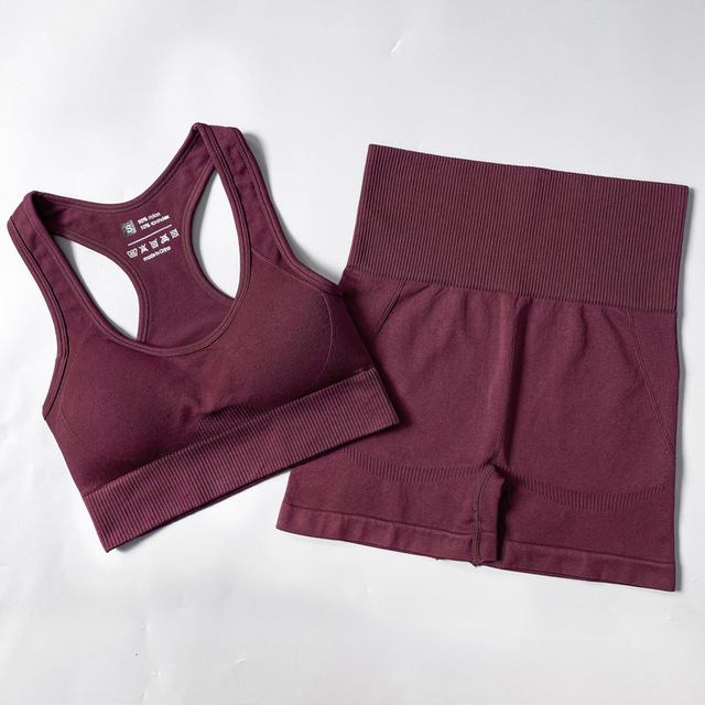 Conjunto de Atividades Sem Costura para Esportes Atacado 4PCS Conjuntos de Yoga e Fitness de Manga Longa para Mulheres Roupas de Esporte