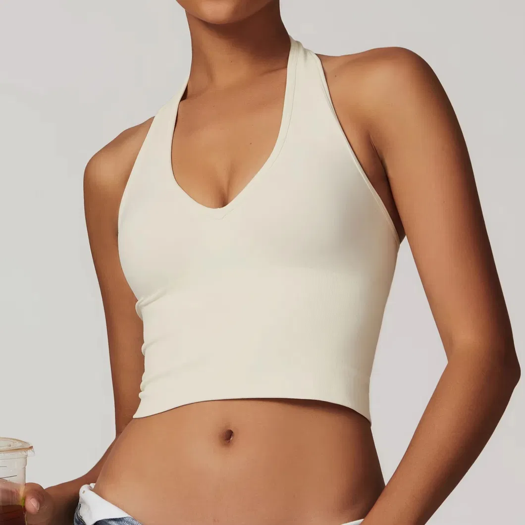 Conjunto de Yoga Sem Costura de Alta Elasticidade para Mulheres, Roupas de Treino para Fitness
