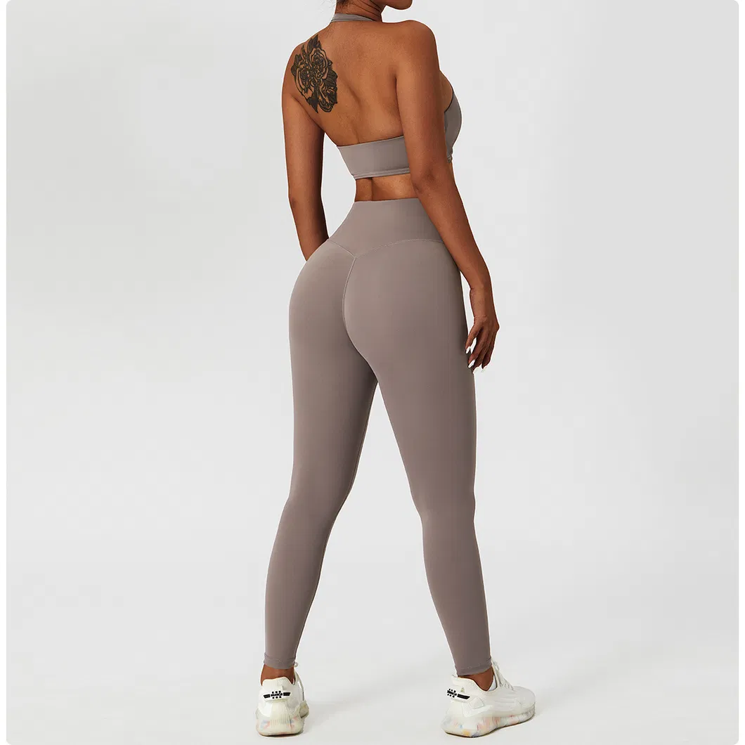 Conjunto de Roupas de Esporte Femininas para Yoga