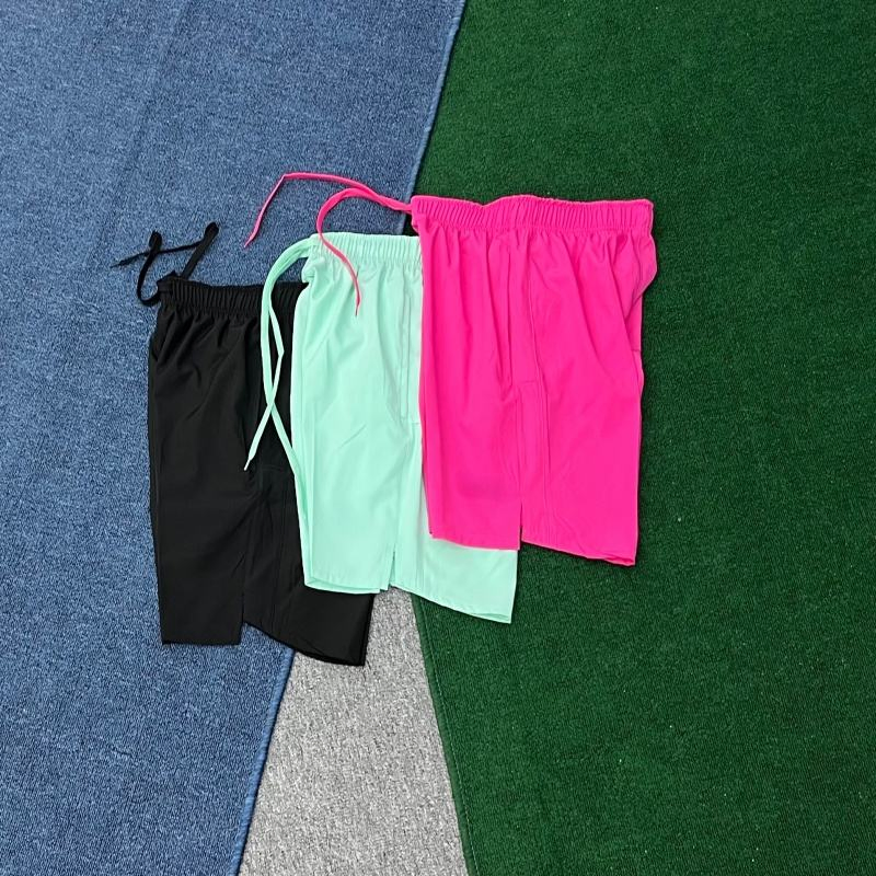 Shorts Esportivos Masculinos Respiráveis e de Secagem Rápida, Confortáveis com Cintura Elástica, Shorts Atléticos para Academia, Corrida e Atividades ao Ar Livre