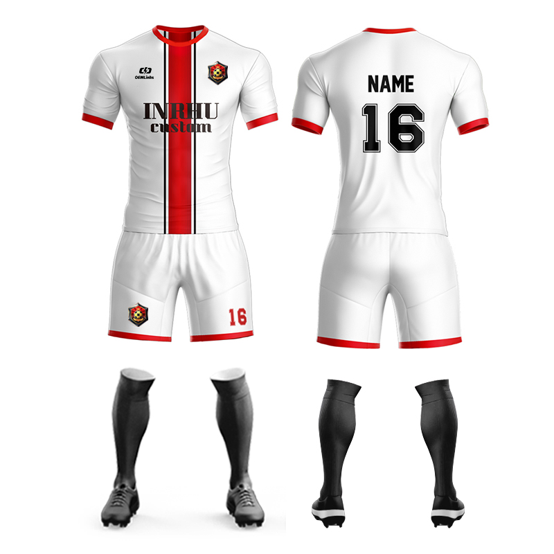 Roupas esportivas de futebol personalizáveis, leves, de alto desempenho, com tecido respirável e secagem rápida