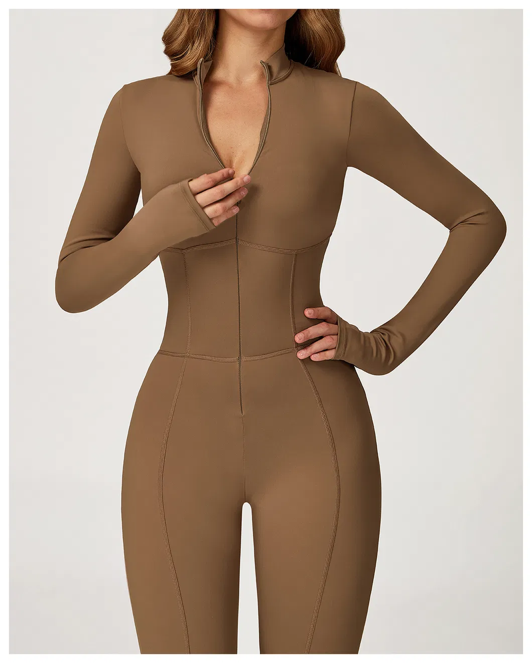 Conjunto de Ioga Feminino de Alta Elasticidade em Estilo Moderno, Roupas Multifuncionais para Corrida e Moda Fitness
