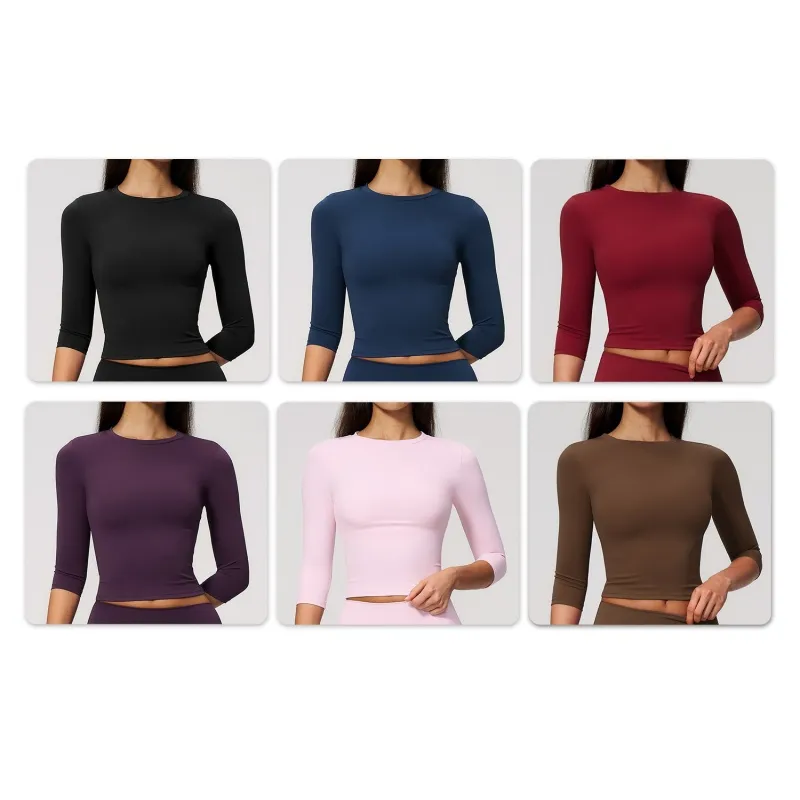Novo Conjunto de Fitness Casual para Mulheres com Alta Elasticidade para Yoga 2 Peça de Exercício ao Ar Livre com Secagem Rápida