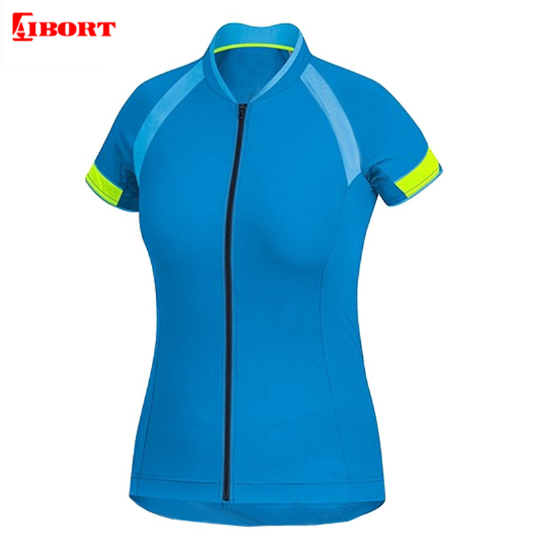 Conjunto de Jersey de Ciclismo Aibort de Manga Curta PRO Roupas de Ciclismo Marca Personalizada (L-CY-122)