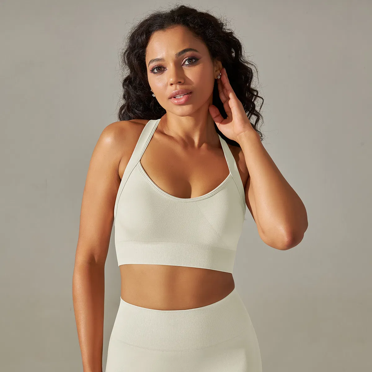Colete/Top/Saias Leggings Sem Costura para Mulheres, Roupas de Ginástica, Fitness, Esportes e Yoga