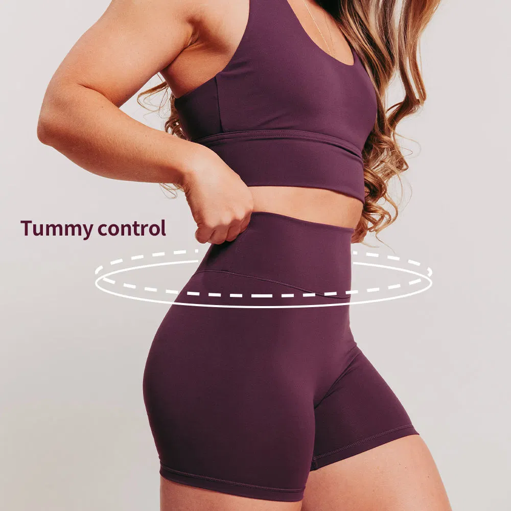 Roupas esportivas femininas de alto desempenho super macias e respiráveis com cintura alta