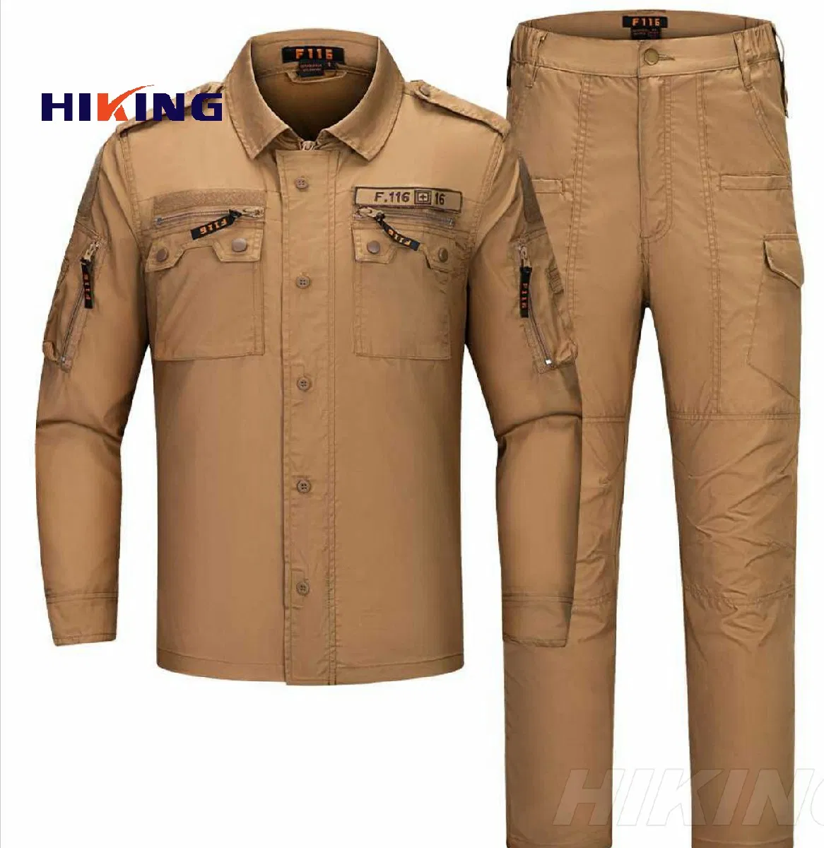 Roupas de Combate ao Ar Livre/ Táticas de Hiking Atacado F116 Serviço OEM de Traje Rip-Stop