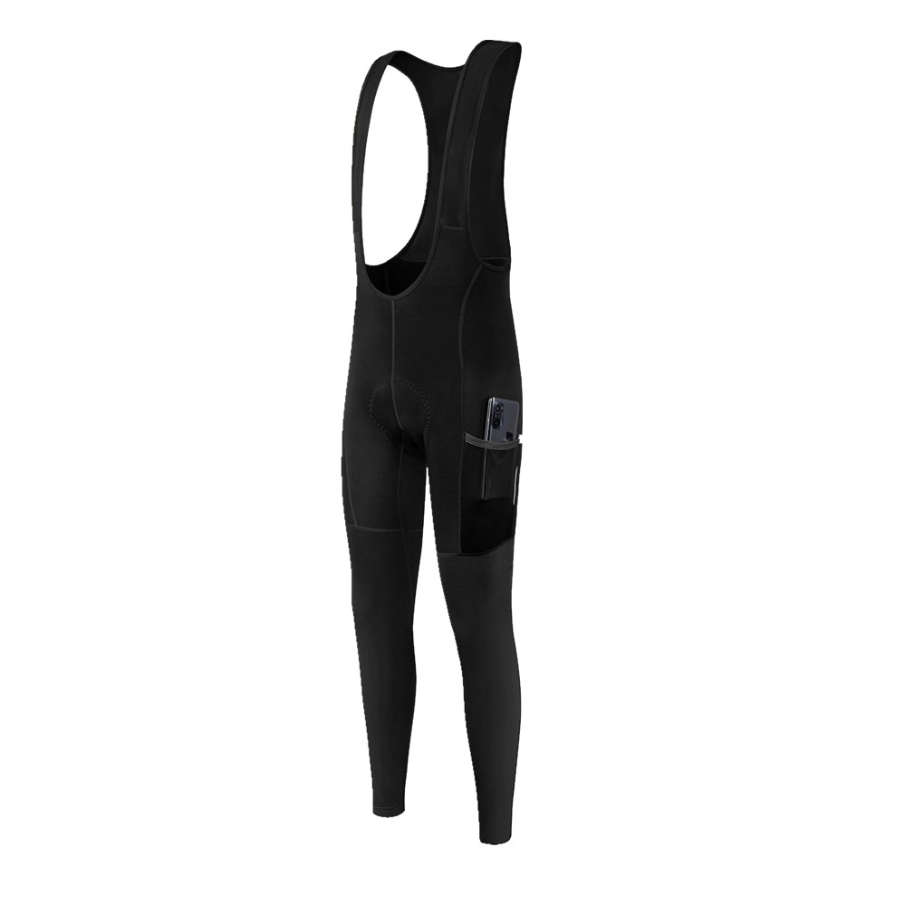 Roupas esportivas personalizadas para homens, vestuário ao ar livre para ciclismo, com calças bib térmicas PRO acolchoadas para o inverno, leggings para andar de bicicleta