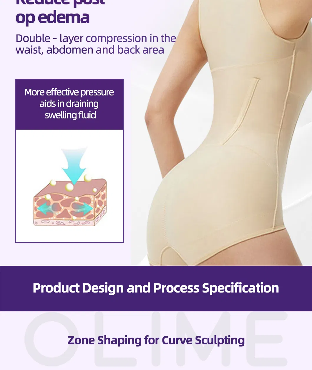 Shapewear de Compressão Colombiano PARA Mulher Estágio 1 Shapewear Usado Garment Liposuction Fajas Colombianas Pós Cirurgia com Sutiã Modelador de Corpo Corset