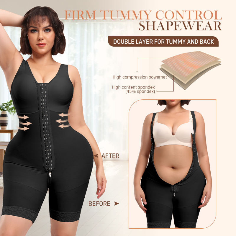 Roupas de Compressão Atacadistas Após Cirurgia Posparto Por Maior Moldeadoras Colombianas Fajas com Zíper na Entreperna