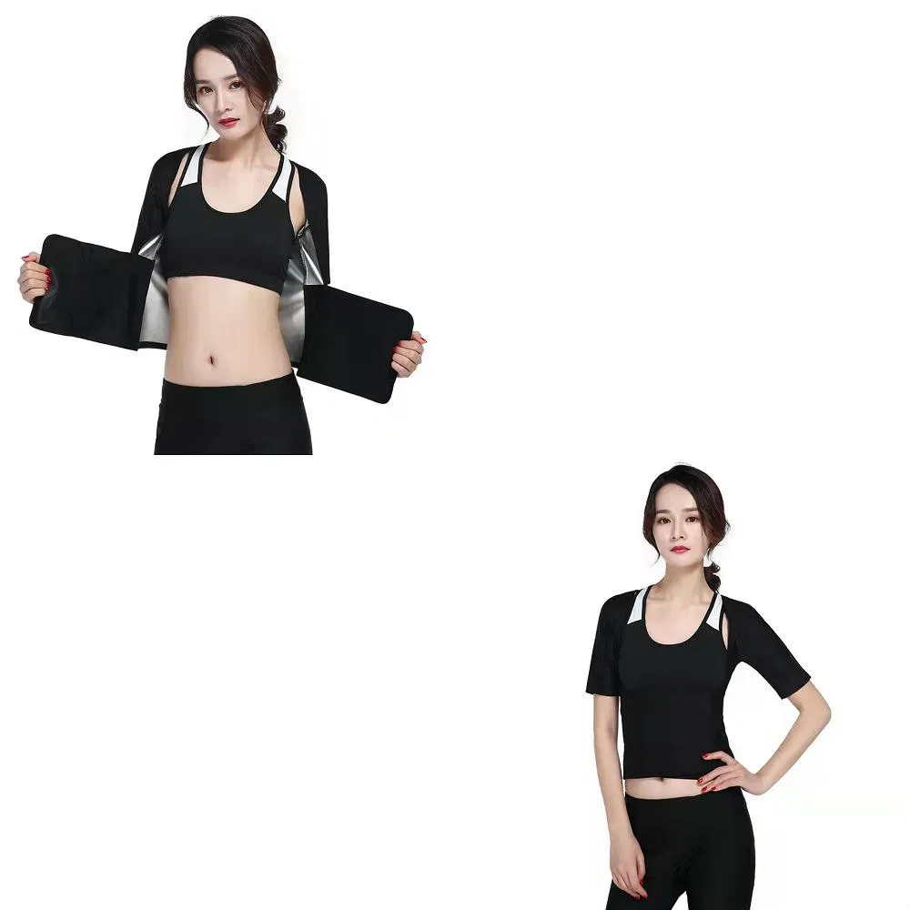 Roupa de Sauna para Mulheres, Conjunto de Roupas para Exercícios, Ideal para Corrida e Academia Wbb18579