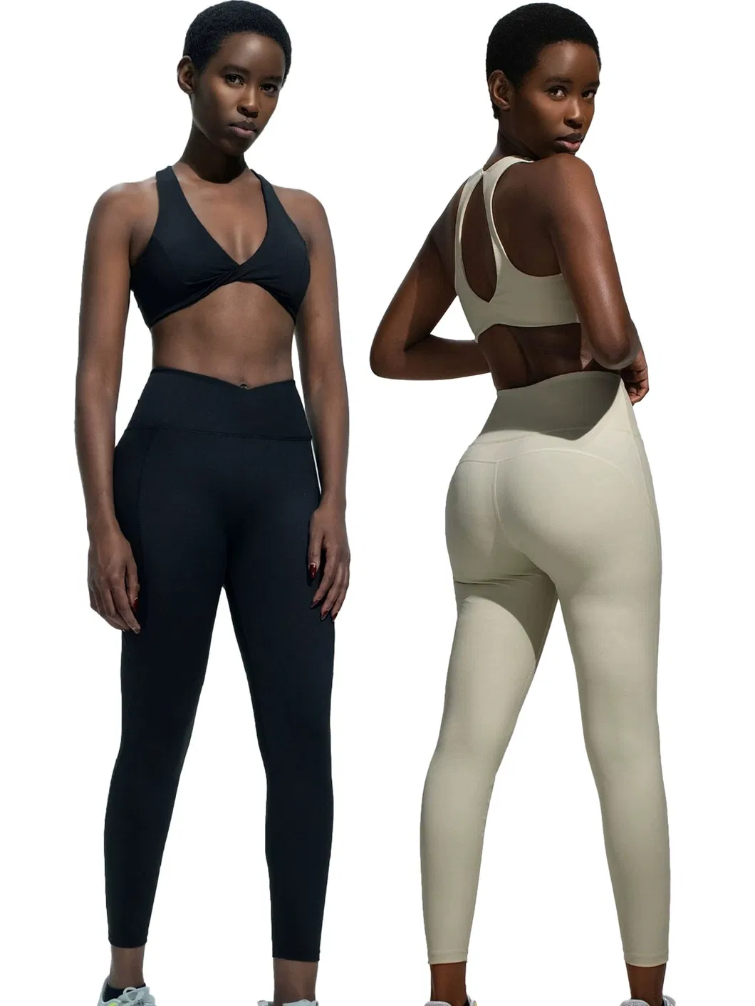 Conjunto de Roupas de Yoga para Academia, Roupa Casual, Roupa Íntima Feminina, Ajuste Justo, Secagem Rápida, Alto Suporte, Sutiã com Alças Cruzadas e Leggings de Yoga, Roupas de Esporte