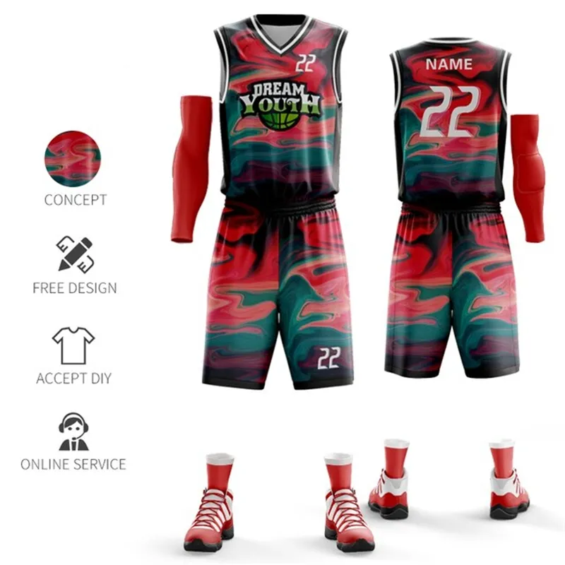 Uniforme de basquetebol personalizado 6