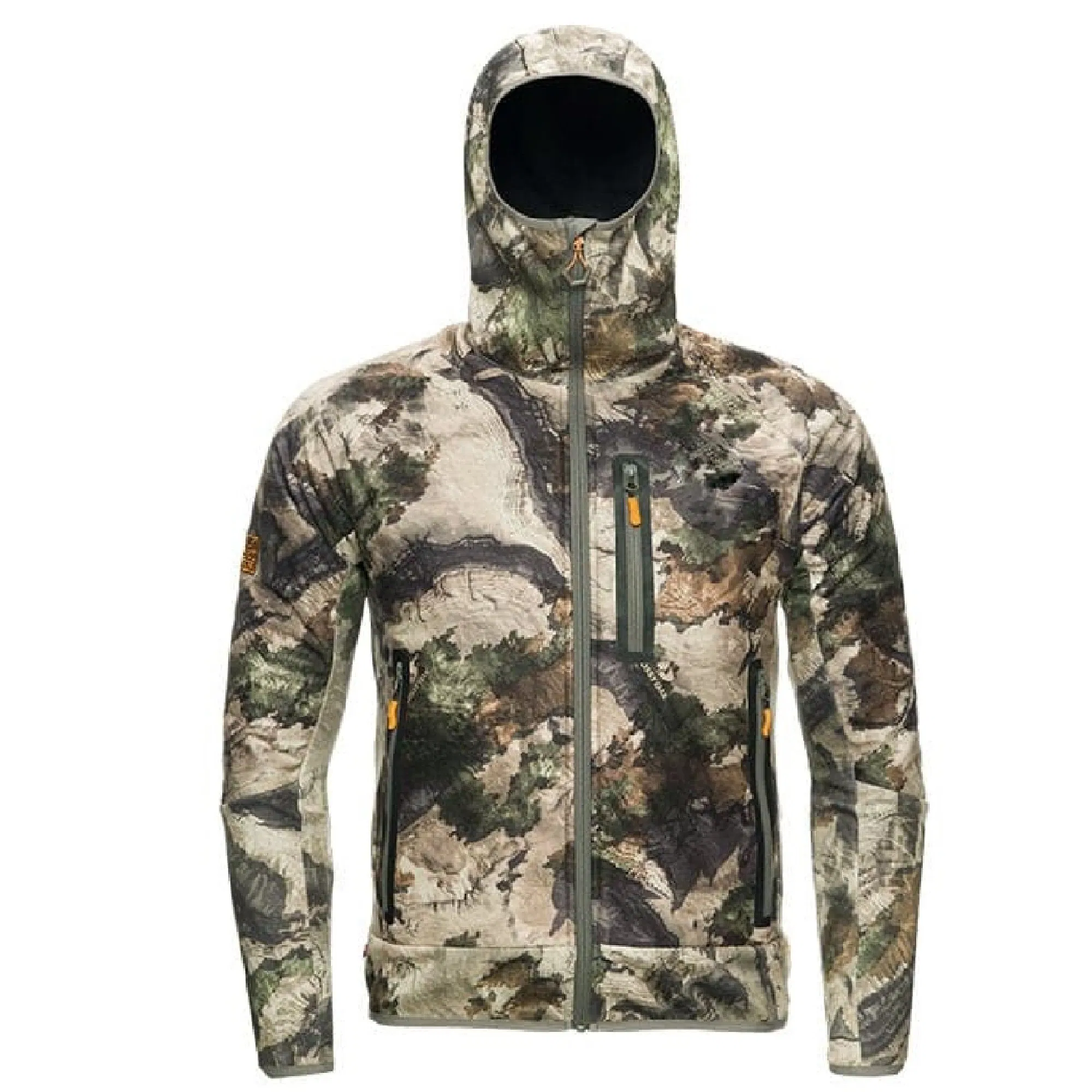Jaqueta impermeável com capuz camuflada de concha dura, jaqueta para caminhadas ao ar livre, roupas personalizadas para caça