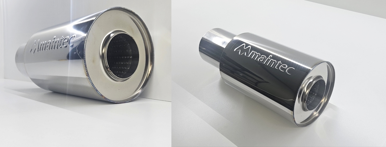 Universal Muffler Stainless Steel 304 1.5t Straight Pipe Tuning Muffler (OEM Custom) made in Korea