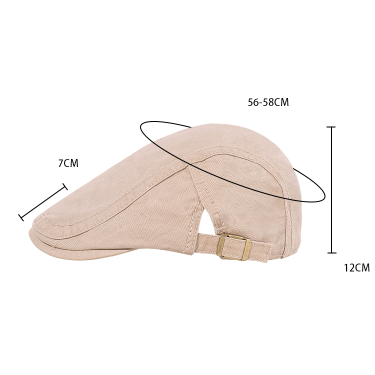 Perfect for Outdoor Travel Custom Patterns Breathable Sun-Proof Fabric Beret Hat