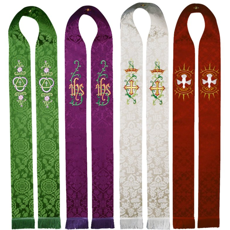 Custom Clergy Stole with Design