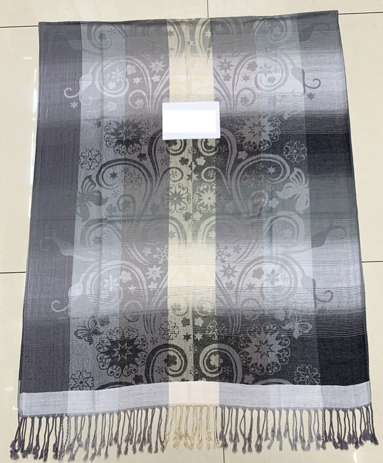 Hot Sold Factory Bulk Elegant Silk Smooth Feeling Oversize Shawl Pashmina Stole