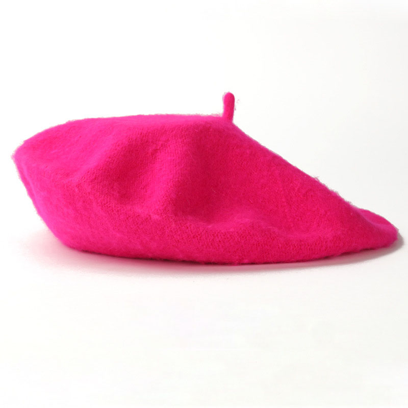 High Quality Thick Wool Autumn Winter Women Beret Hat Cap with Stocks