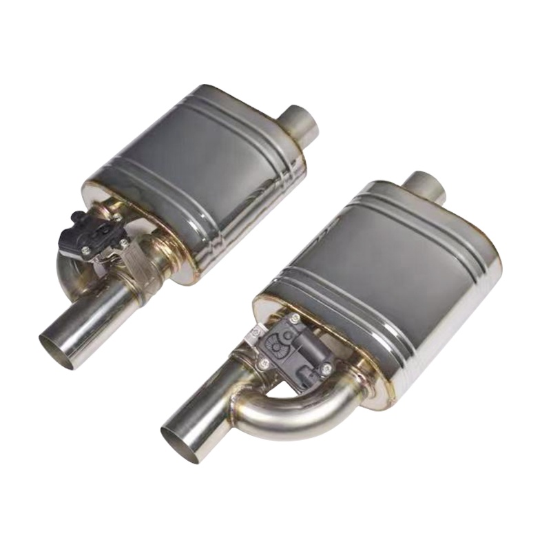 Universal Tip 2.5" Adjust Sound Value Muffler With Exhaust Valve