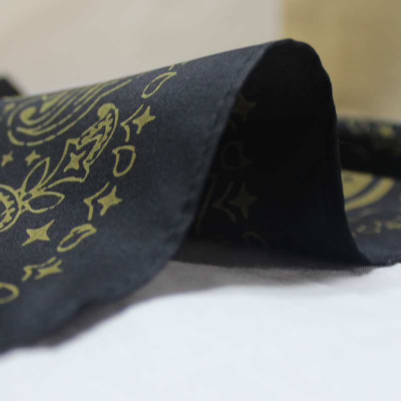 Multifunction Cotton Low MOQ Printed Square Bandana Personalizable Paisley Logo Fabric Fashion Style Adult Use Casual Wear