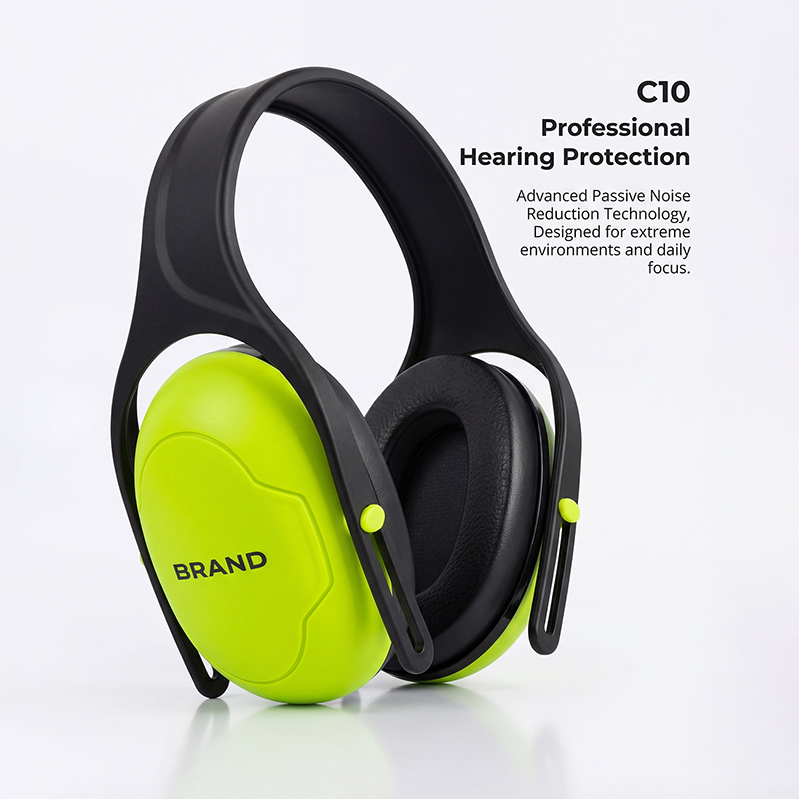 C10 Professional Hearing Protection Earmuffs Noise Cancelling Safety Ear Muffs for Industrial Construction Shooting Study