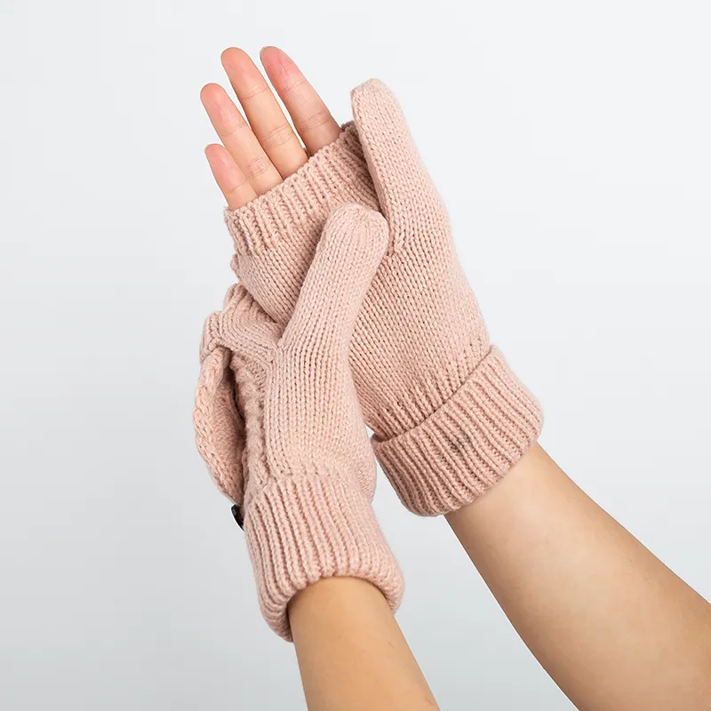 Cozy Thermal Fingerless Mittens for Women - Perfect Winter Accessory