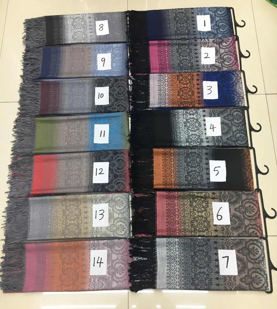 Hot Sold Factory Bulk Elegant Silk Smooth Feeling Oversize Shawl Pashmina Stole