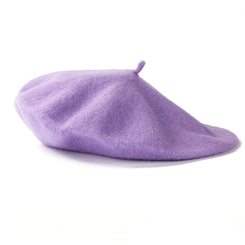 Hot Sale Stock Promotion Fashion French Beret Cheap Adults Wool Felt Beret Hat for Women
